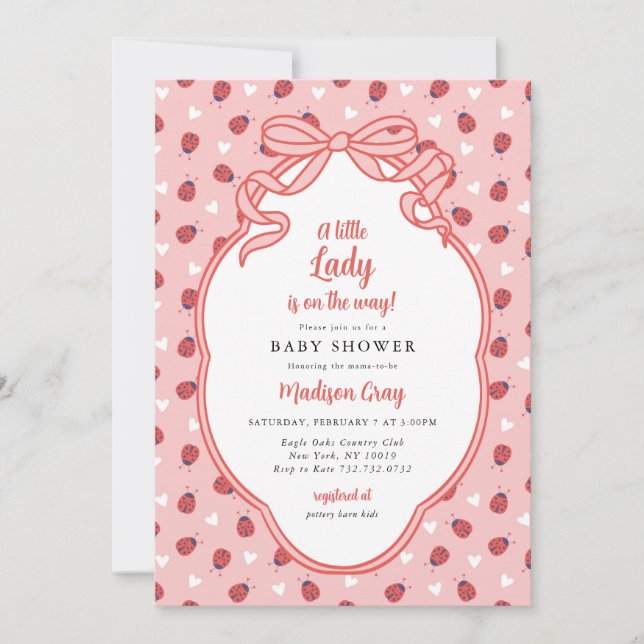 Faire-part de Baby Shower pour l'arrivée d'une pet (Devant)