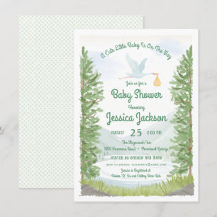Faire-part de Baby Shower pour le Voyage de la Cig