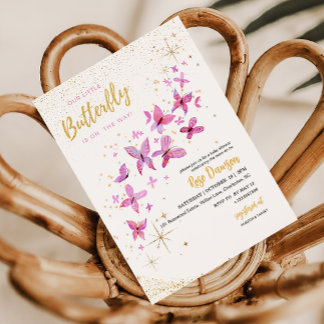 Faire-part de Baby Shower pour Notre Petit Papillo