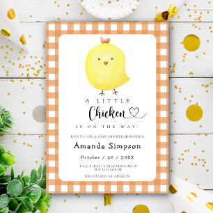 Faire-part de Baby shower pour Petit Poussin Bébé