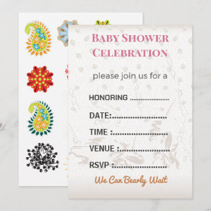 Faire-part de Baby Shower pour révélation du sexe