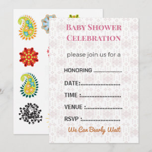 Faire-part de Baby Shower pour révélation du sexe