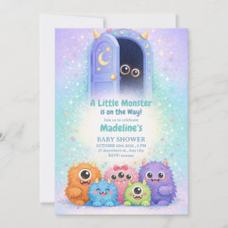 Faire-part de Baby Shower pour un Petit Monstre Ad