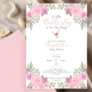 Faire-part de Baby Shower pour un Petit Papillon