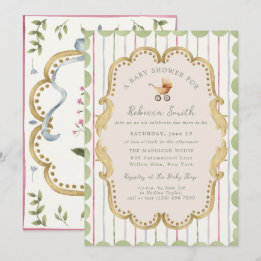 Faire-part de Baby Shower Préparé Grandmillennial
