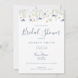 Faire-Part de Baby Shower 'Quelque Chose de Bleu'