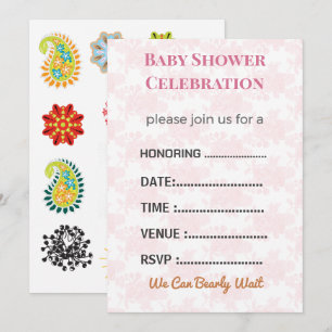 Faire-part de Baby Shower Révélation du Sexe Mod