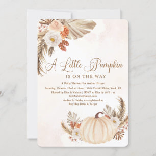 Faire-part de Baby Shower Rustique pour un Petit C