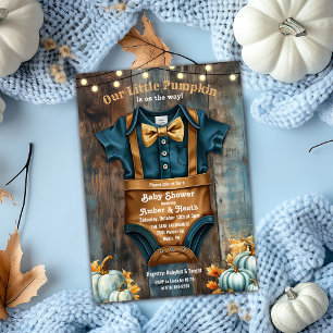 Faire-part de Baby Shower Rustique pour un Petit C