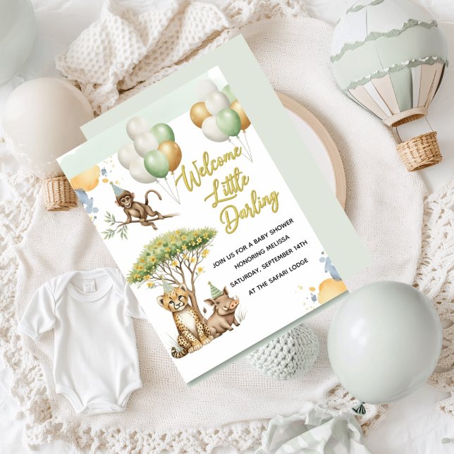 Faire-part de Baby Shower Safari (Créateur téléchargé)