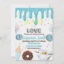 Faire-part de Baby Shower 'Saupoudré d'amour' | Be