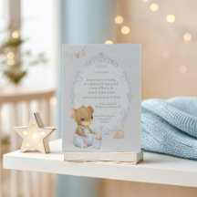Faire-part de Baby Shower Souris Mignonne