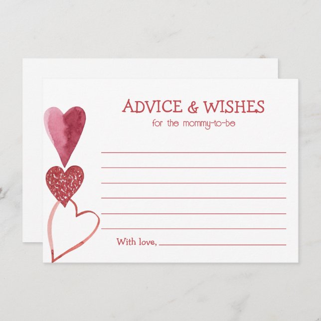 Faire-part de Baby Shower sur le thème de la Saint (Devant / Derrière)