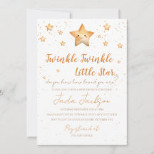 Faire-part de Baby Shower Twinkle Twinkle Little S