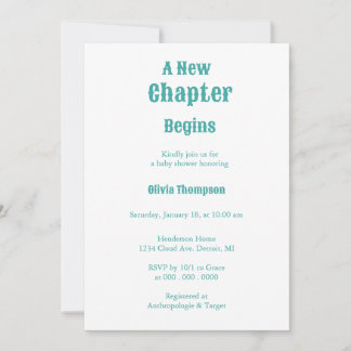 Faire-Part de Baby Shower : Un Nouveau Chapitre