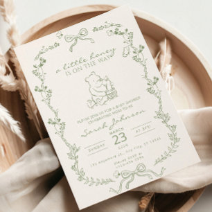 Faire-Part de Baby Shower "Un Petit Miel Est En Ro