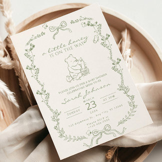 Faire-Part de Baby Shower "Un Petit Miel Est En Ro