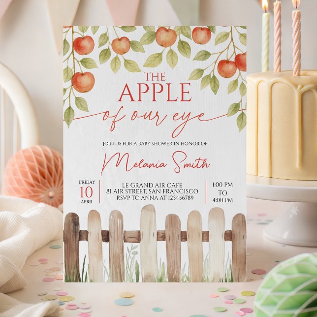 Faire-Part de Baby Shower Verger La Prunelle de No (Créateur téléchargé)