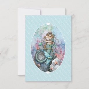 Faire-part de Baby Sprinkle Insert Mermaid et bébé