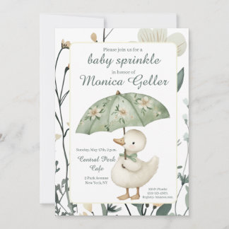 Faire-part de Baby Sprinkle Little Goose