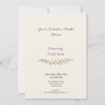 Faire-part de bapteme de mariage floral vintage él