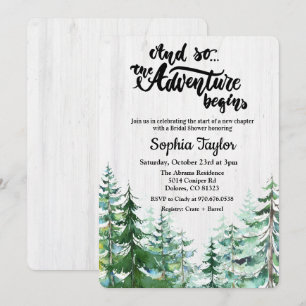 Faire-part de bapteme de mariage The Adventure Beg