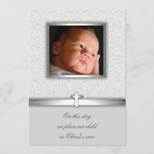 Faire-part de baptême ou de christening pour bébé