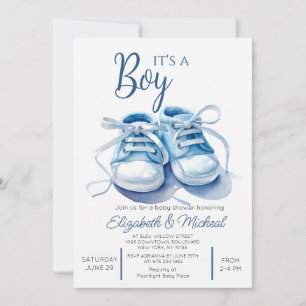 Faire-Part de Bébé Garçon pour Baby Shower