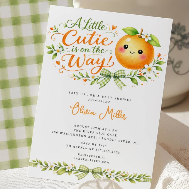 Faire-Part de Bébé Little Cutie Citrus (Créateur téléchargé)