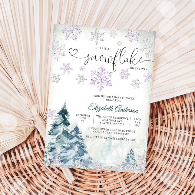 Faire-part de Bébé pour la Fête de la Neige d'Hive (Créateur téléchargé)
