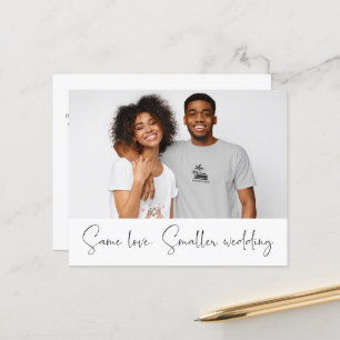 Faire-part de budget photo Mariage plus petit