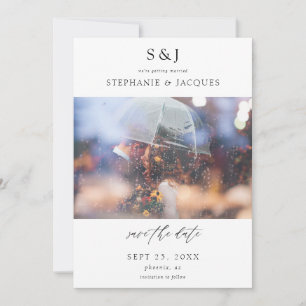 Faire part de carte de sauvegarde de date de Photo