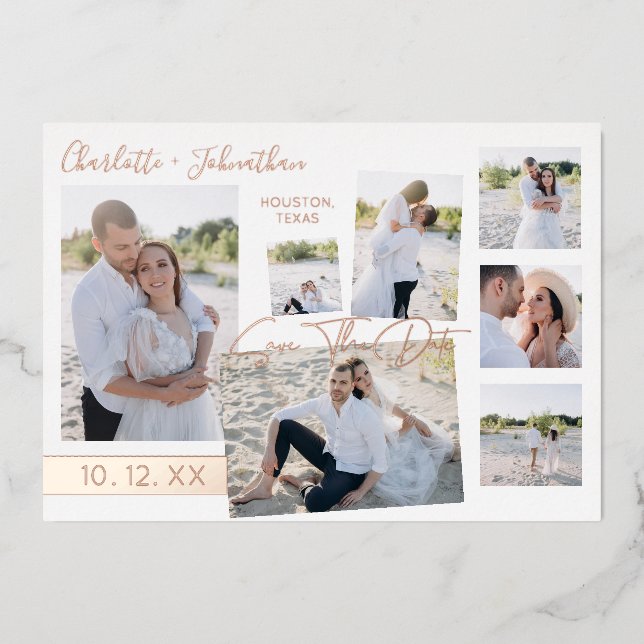Faire part de carte de sauvegarde multiphoto fun m (Recto)