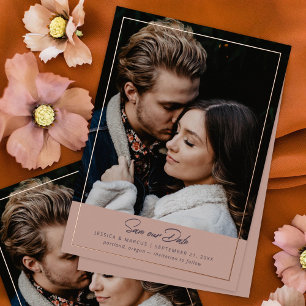Faire-part de carton de Romantique Poussiéreux à m