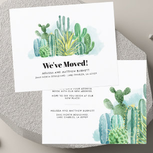 Faire-part de changement d'adresse botanique moder