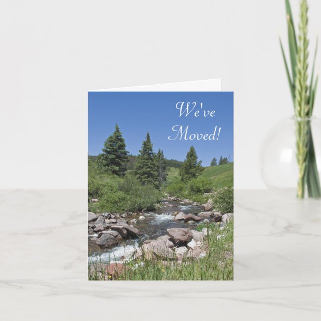 Faire-part de changement d'adresse du cours de mon (Devant)