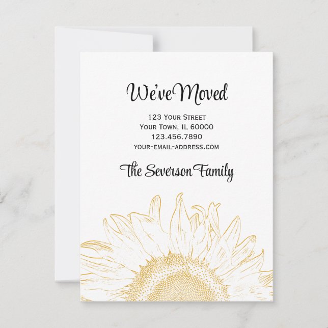 Faire-part de changement d'adresse graphique de to (Devant)