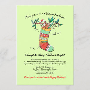 Faire-part de collecte de fonds de Noël