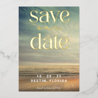 Faire-part de conservation de la date Ocean Tropic