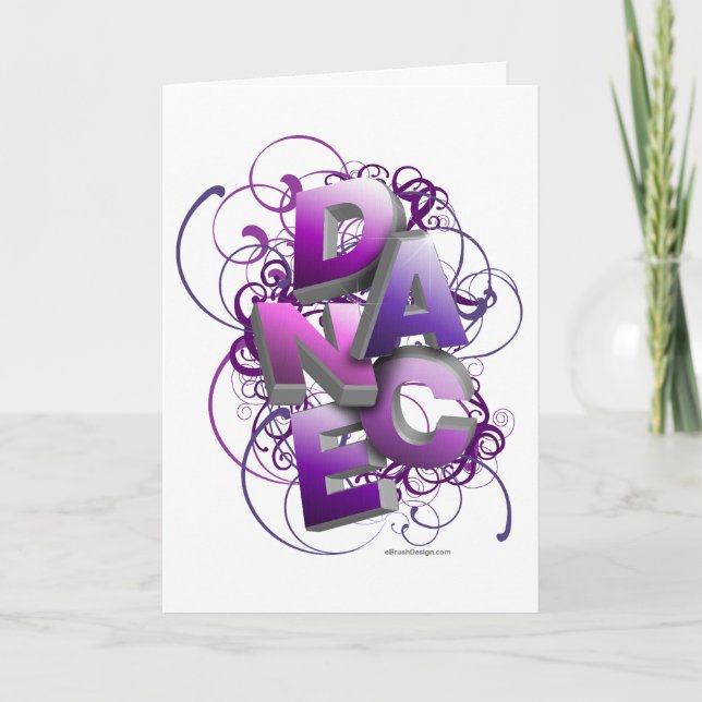 faire-part de danse 3D (été) (Devant)