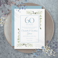 Faire-part de date anniversaire aquarelle florale