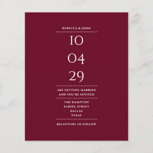 Faire-part de date de mariage en Bourgogne abordab
