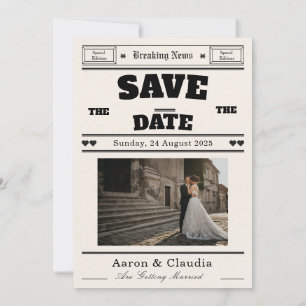 Faire-Part de Date de Mariage Personnalisable sur