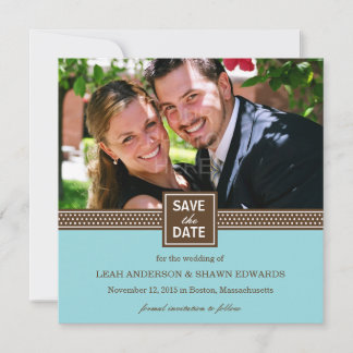 Faire-part de date de sauvegarde de couple moderne