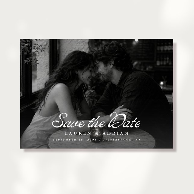 Faire-part de date de sauvegarde de paysage de pho (Créateur téléchargé)