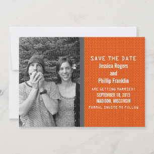 Faire-part de date de sauvegarde de photo de code