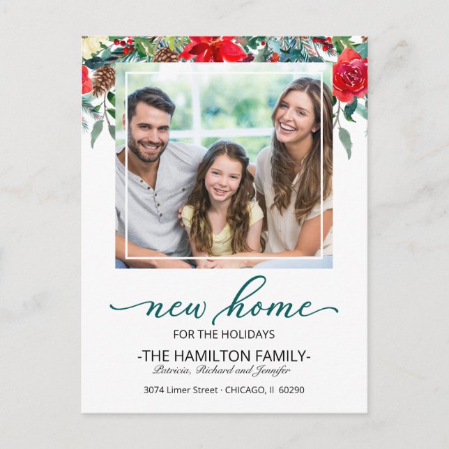 Faire-part de déménagement de Noël (Devant)