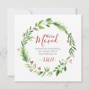 Faire-part de déménagement de Noël