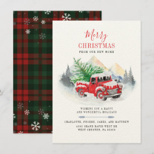 Faire-part de déménagement des fêtes de neige Plai