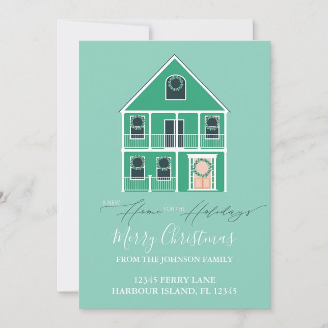 Faire-part de déménagement Nouvelle maison Vacance (Devant)